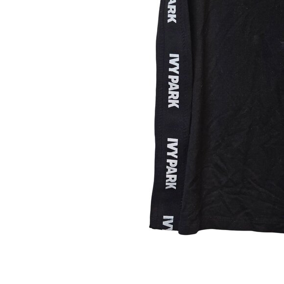Ivy Park Tight Fit Mini Bodycon with Spellout Ribbon, Black White, Sz S - Picture 4 of 8